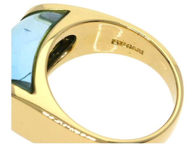 Bulgari Bvlgari Tronchetto Ring mit blauem Topas - Ansicht 5