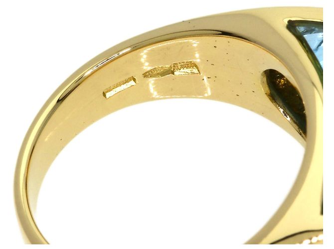 Bulgari Bvlgari Tronchetto Ring mit blauem Topas - Ansicht 6