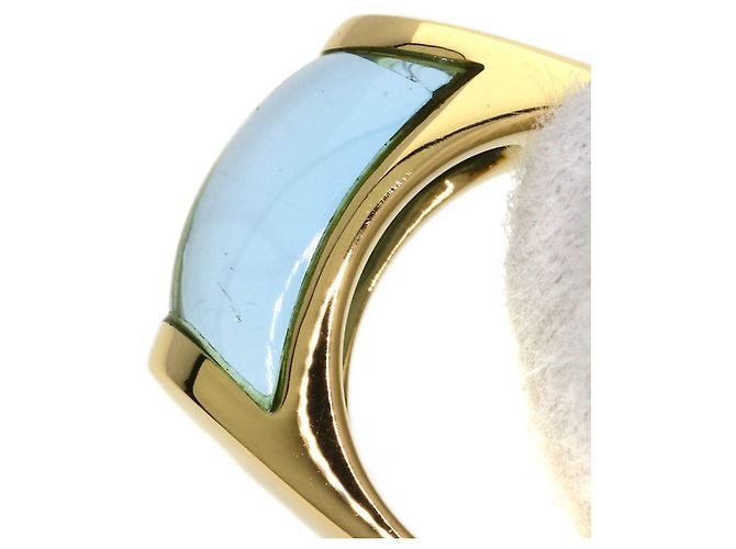 Bulgari Bvlgari Tronchetto Ring mit blauem Topas - Ansicht 8