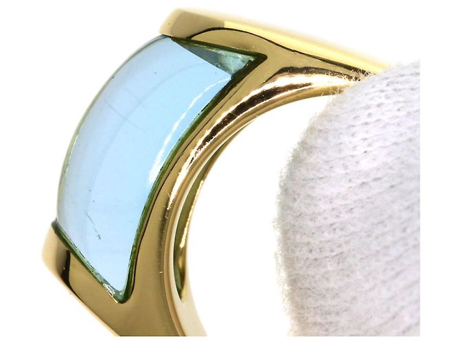 Bulgari Bvlgari Tronchetto Ring mit blauem Topas - Ansicht 9