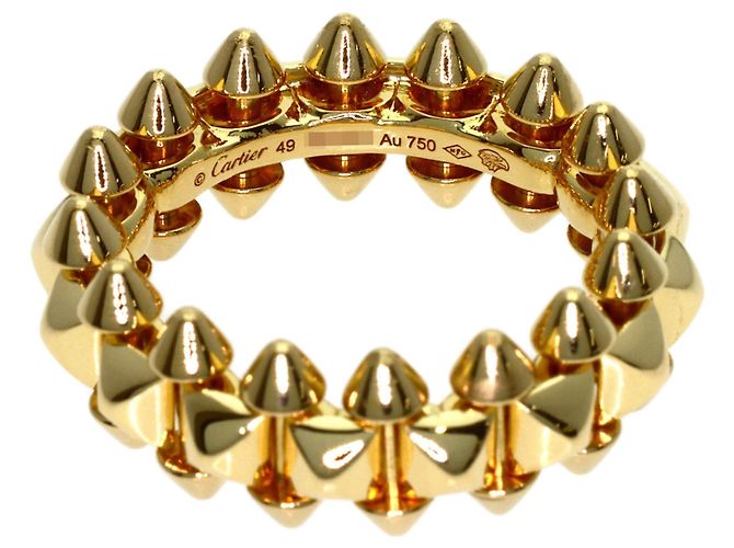 Anello Cartier Clash de MM in oro giallo - vista 4