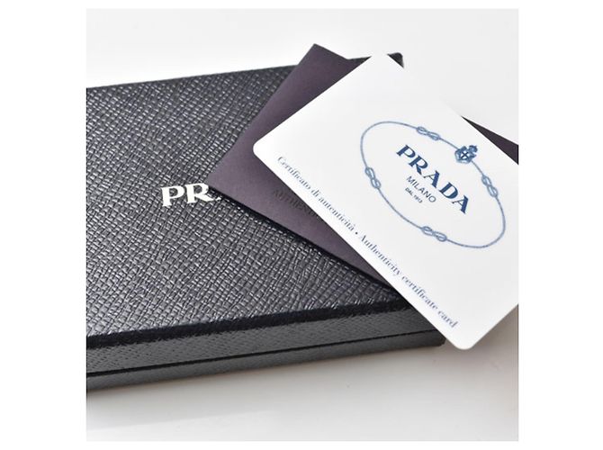 Prada Leder Schlüsselanhänger Braun Schwarz - Ansicht 11