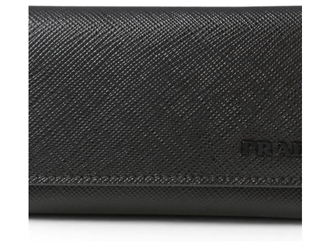 Prada Leder Schlüsselanhänger Braun Schwarz - Ansicht 2
