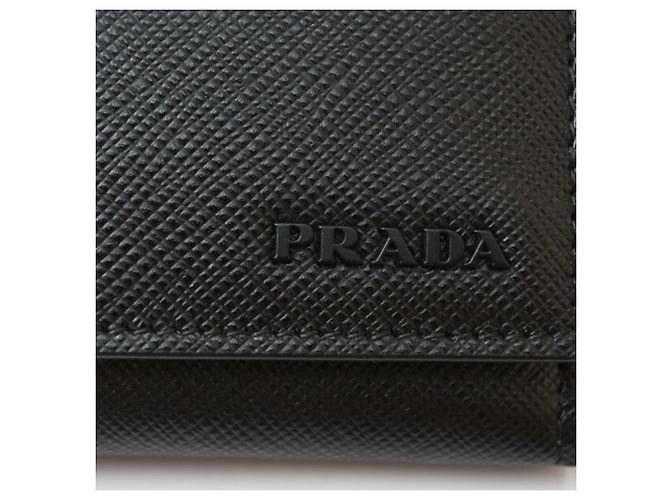 Prada Leder Schlüsselanhänger Braun Schwarz - Ansicht 4