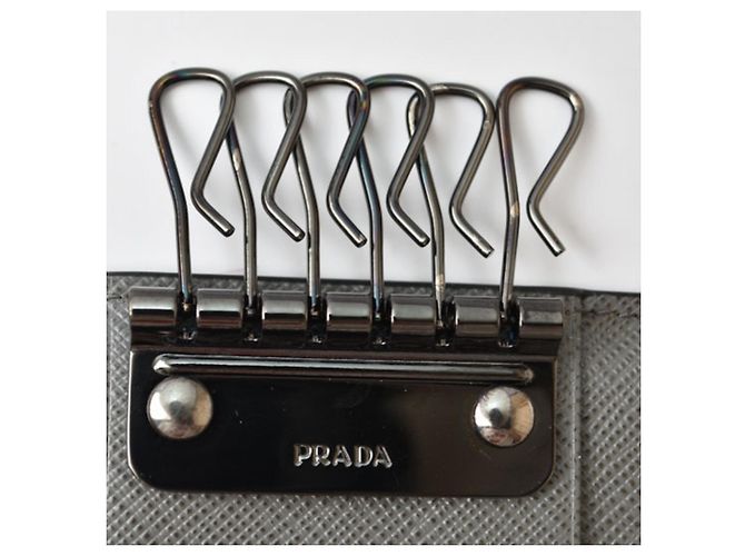 Prada Leder Schlüsselanhänger Braun Schwarz - Ansicht 6