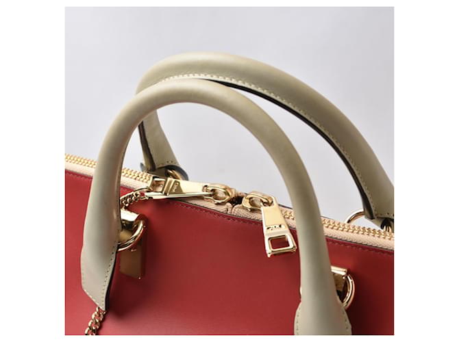 Chloé Baylee Ledertasche Rot Beige - Ansicht 10