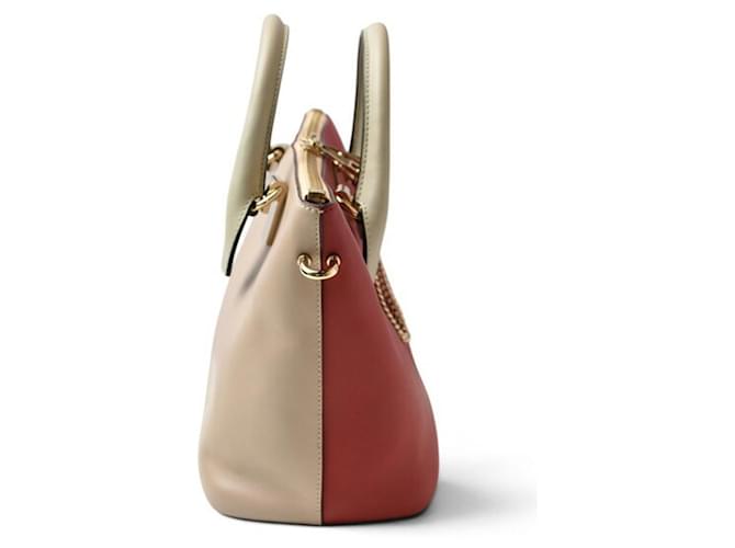 Chloé Baylee Ledertasche Rot Beige - Ansicht 4