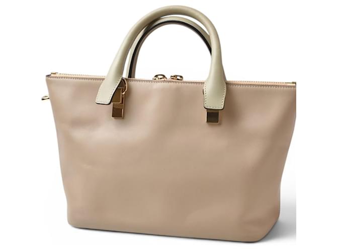 Chloé Baylee Ledertasche Rot Beige - Ansicht 5