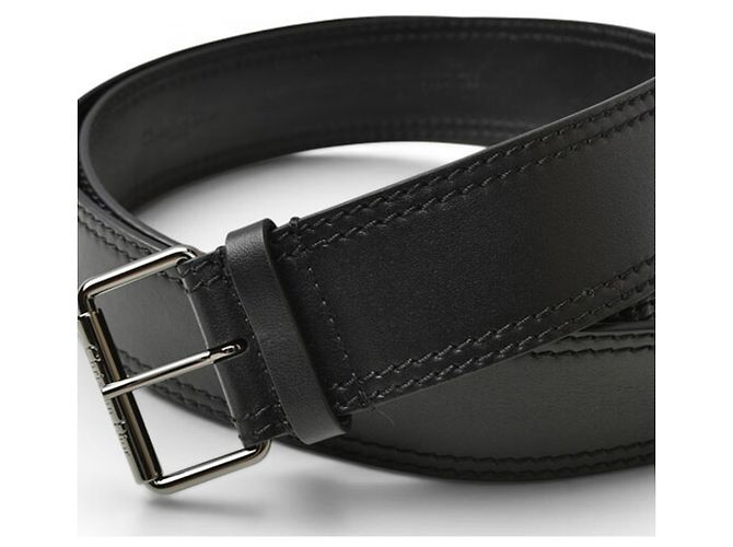 Cintura in pelle nera Christian Dior Nero - vista 2