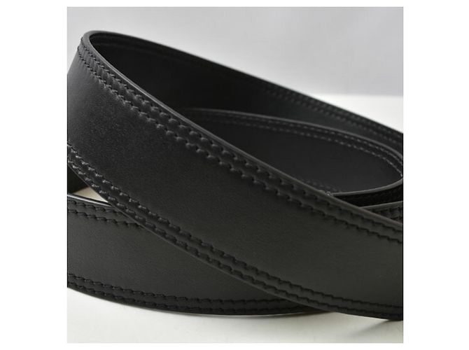 Cintura in pelle nera Christian Dior Nero - vista 3