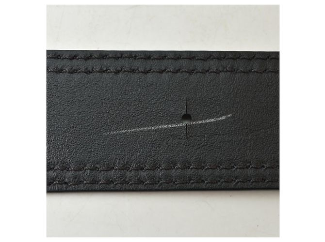 Cintura in pelle nera Christian Dior Nero - vista 5