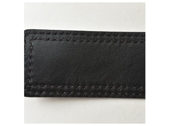 Cintura in pelle nera Christian Dior Nero - vista 6