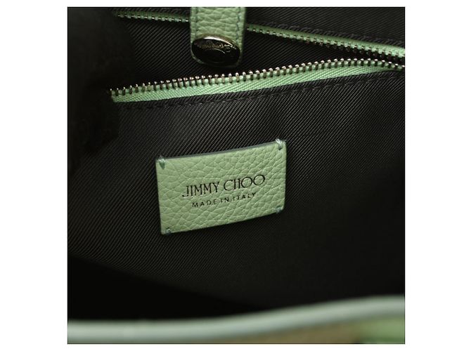 Borsa a tracolla in pelle Jimmy Choo Pegasi N S Peppermint con borchie a stella Verde - vista 11