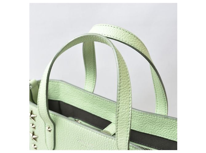 Borsa a tracolla in pelle Jimmy Choo Pegasi N S Peppermint con borchie a stella Verde - vista 13