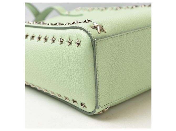 Borsa a tracolla in pelle Jimmy Choo Pegasi N S Peppermint con borchie a stella Verde - vista 9
