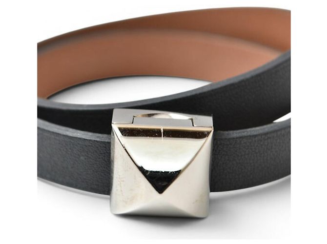 Hermès Pulsera Hermes Medor Infini Double Tour Negro - vista 2