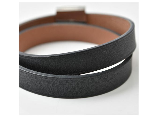 Hermès Pulsera Hermes Medor Infini Double Tour Negro - vista 6