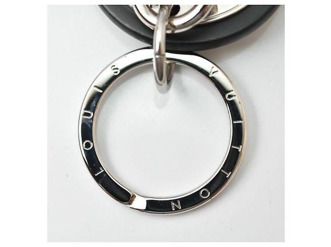 Portachiavi Charm Louis Vuitton LV Circle Bag Nero Argento - vista 3
