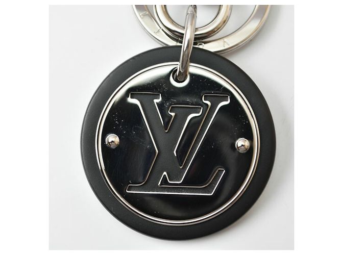 Portachiavi Charm Louis Vuitton LV Circle Bag Nero Argento - vista 4