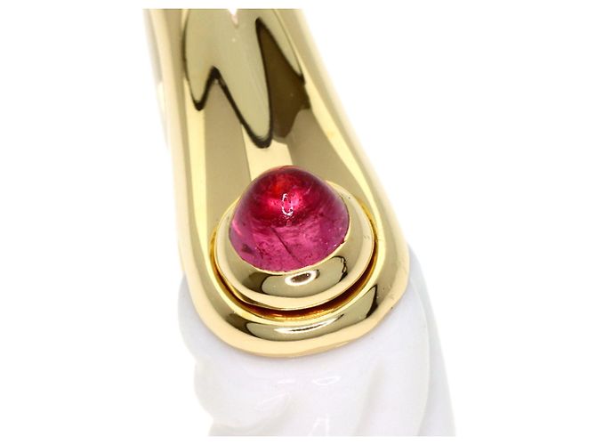 Bulgari Anello Bvlgari Tronchetto in peridoto e tormalina rosa, oro giallo 18K - vista 10