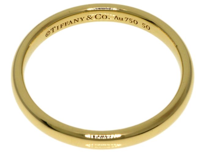 Anello nuziale Tiffany & Co. in oro giallo 18K - vista 4