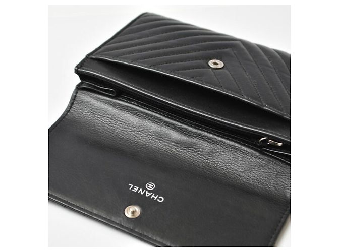 Carteira Bi-fold Chanel Preto - vista 13