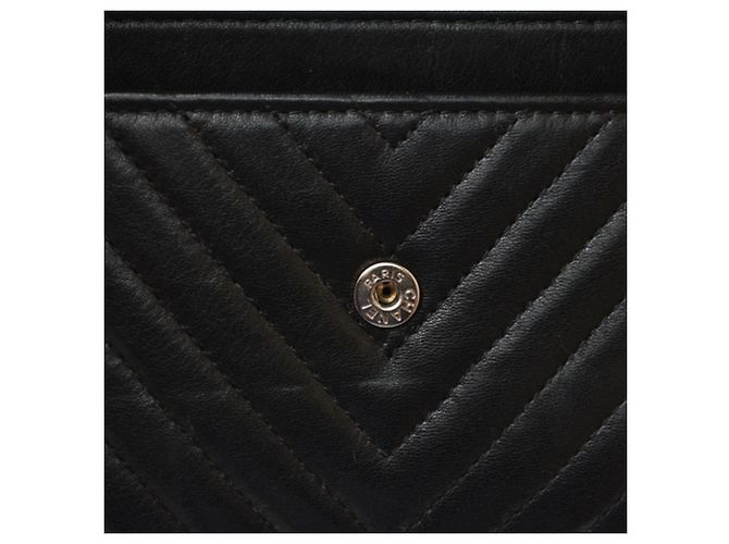 Carteira Bi-fold Chanel Preto - vista 14