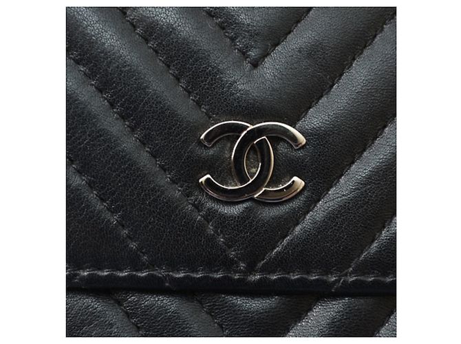 Carteira Bi-fold Chanel Preto - vista 4