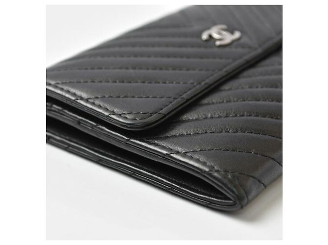 Carteira Bi-fold Chanel Preto - vista 6