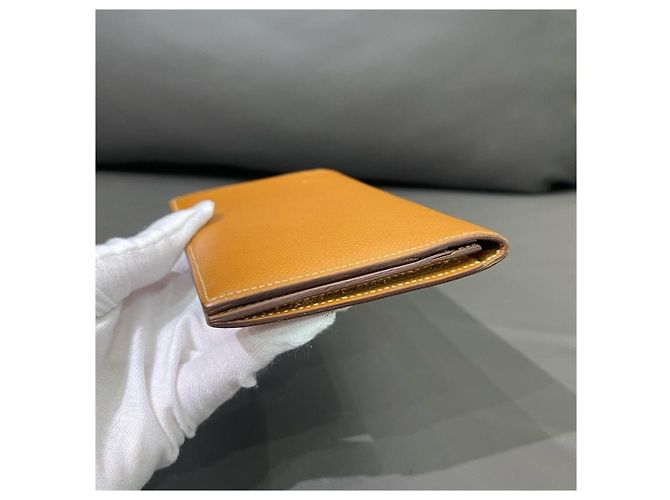 Cartera Hermès Bearn Gusset en piel Epsom Castaño - vista 5