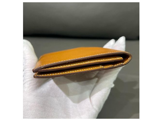 Cartera Hermès Bearn Gusset en piel Epsom Castaño - vista 6