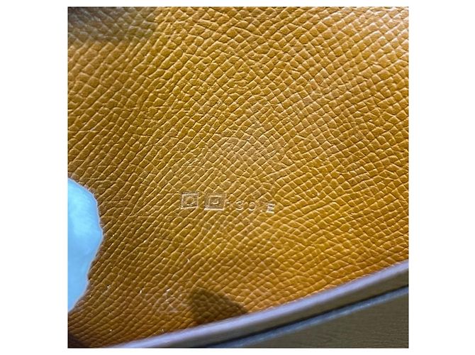 Cartera Hermès Bearn Gusset en piel Epsom Castaño - vista 8