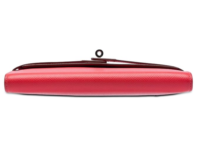 Cartera Kelly Longue Hermès en Epsom Mysore Rojo Roja - vista 3