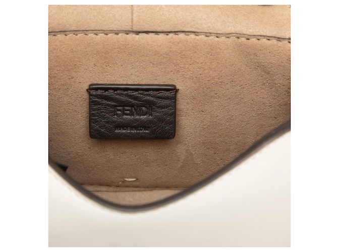Fendi Borsa a tracolla Nano Leather C mon bianca Bianco - vista 5