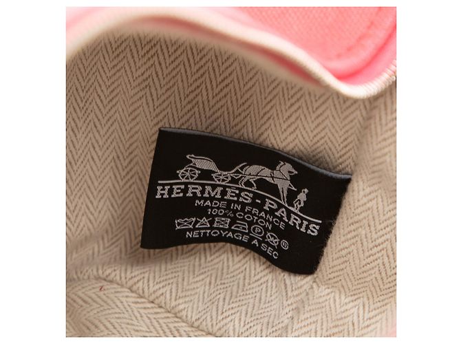 Custodia Hermès Pink Small Toile Bride A Brac Rosa - vista 5
