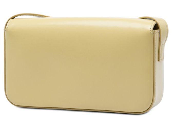 Céline Bolso de hombro Celine Yellow Shiny Calfskin Triomphe Claude Amarillo - vista 2