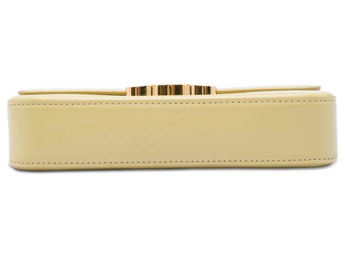 Céline Bolso de hombro Celine Yellow Shiny Calfskin Triomphe Claude Amarillo - vista 3