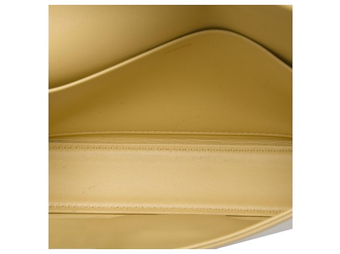 Céline Bolso de hombro Celine Yellow Shiny Calfskin Triomphe Claude Amarillo - vista 4