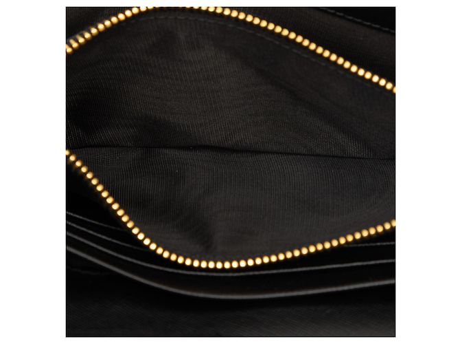 Prada Black Saffiano Lux Bow Continental Wallet - view 5