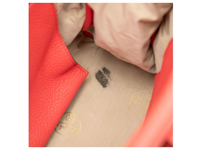 Hermès Orange Clemence Atlas 35 Rosso Arancione - vista 5