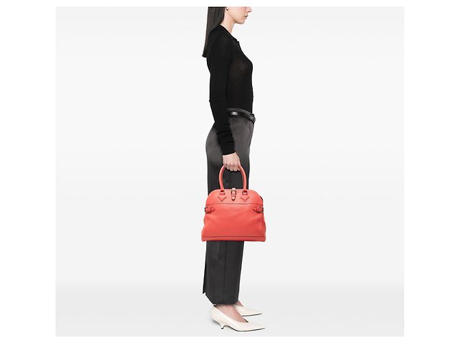 Hermès Orange Clemence Atlas 35 Rosso Arancione - vista 7