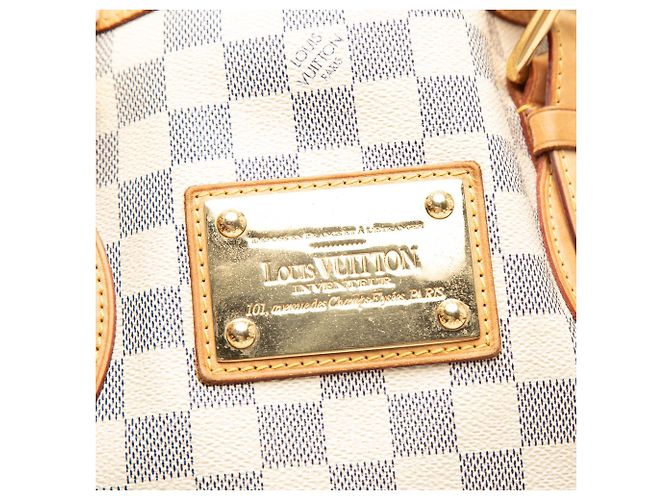 Louis Vuitton White Damier Azur Hampstead MM Bianco - vista 6