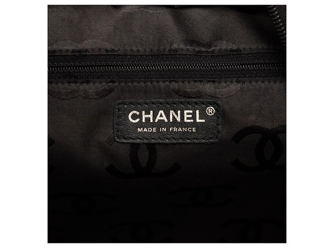 Tote Chanel Beige Large Quilted Lambskin Cambon Ligne - vista 5