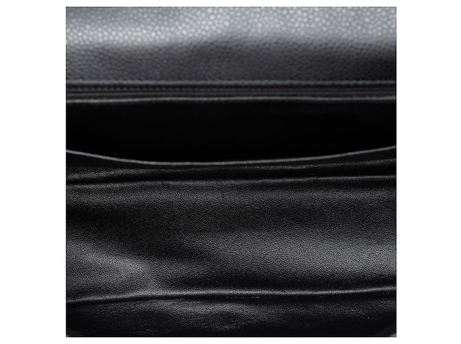Chanel Black Jumbo Classic Caviar Single Flap Nero - vista 4