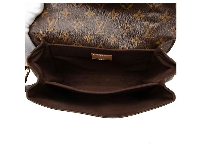 Louis Vuitton Marrone Monogram Pochette Metis - vista 4