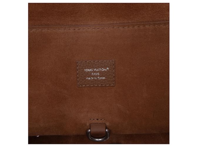 Louis Vuitton Steamer 30 in pelle di vitello LV Touch marrone - vista 5