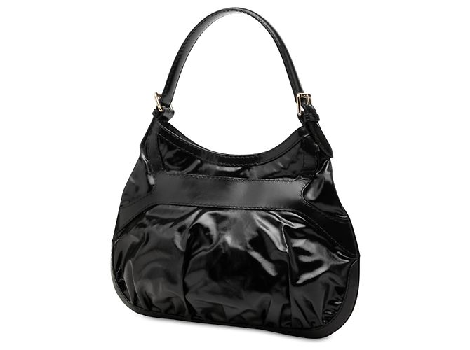 Gucci Black Medium Coated Canvas Dialux Queen Hobo Nero - vista 2