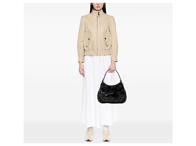Gucci Black Medium Coated Canvas Dialux Queen Hobo Nero - vista 6