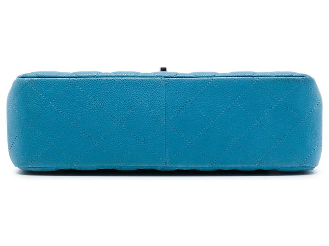Chanel Blue Jumbo Classic Caviar Double Flap - vista 2