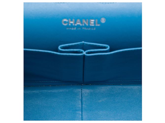 Chanel Blue Jumbo Classic Caviar Double Flap - vista 4